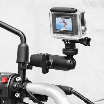 Motorcycle Bike Camera Holder Handlebar Mirror Mount Bracket 1/4 Metal Stand for Go-Pro/Sony/CONTOUR/SLR Camera
Motorcycle Bike Camera Holder Handlebar Mirror Mount Bracket 1/4 Metal Stand for Go-Pro/Sony/CONTOUR/SLR Camera