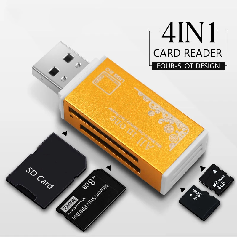 Hot-sale 2019 Multi All in 1 Micro USB 2.0 memory Card Reader Adapter for Micro SD SDHC TF M2 MMC MS PRO DUO Card Reader
Hot-sale 2019 Multi All in 1 Micro USB 2.0 memory Card Reader Adapter for Micro SD SDHC TF M2 MMC MS PRO DUO Card Reader