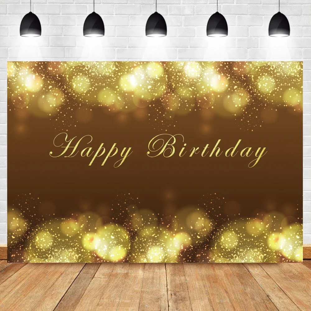 Laeacco Dreamy Gold Glitters Happy Birthday Backdrop For Photography Light Bokeh Polka Dots Friend Party Photocall Background
Laeacco Dreamy Gold Glitters Happy Birthday Backdrop For Photography Light Bokeh Polka Dots Friend Party Photocall Background
