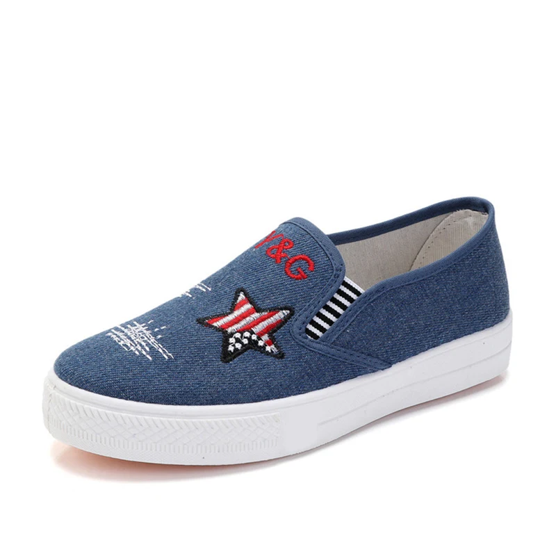 Women's Leisure Flats Casual Canvas Loafers Stars Women Slip On Flat Platform Elastic Band Woman Female Plus Size 2019
Women's Leisure Flats Casual Canvas Loafers Stars Women Slip On Flat Platform Elastic Band Woman Female Plus Size 2019