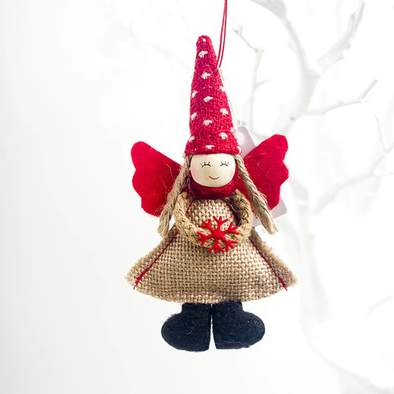 Cute Mini Angel Doll Cloth Girl Pendant Ornament Christmas Tree Hanging Decoration Red With Map
Cute Mini Angel Doll Cloth Girl Pendant Ornament Christmas Tree Hanging Decoration Red With Map