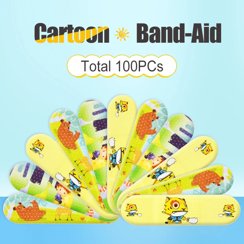 100PCS Cartoon Band Aid Cute Water Resistant Breathable Bandages First Aid for Kids Children Emergency Kit 5.0
100PCS Cartoon Band Aid Cute Water Resistant Breathable Bandages First Aid for Kids Children Emergency Kit 5.0