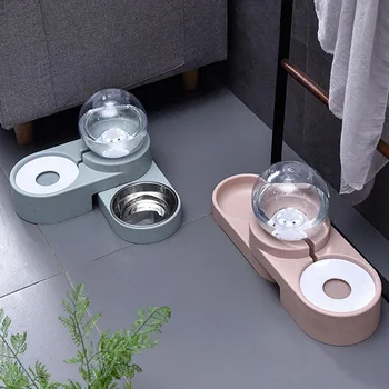 Bubble Pet Bowls Food Automatic Feeder Fountain Water Drinking Two Large Bowl Feeding Container for Dog Kitten Cat Supplies
Bubble Pet Bowls Food Automatic Feeder Fountain Water Drinking Two Large Bowl Feeding Container for Dog Kitten Cat Supplies