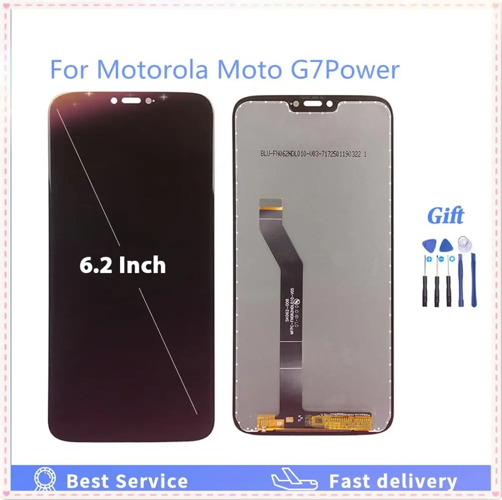 For Motorola G7 Power XT1955 6.2" LCD Display Touch Screen Digitizer Assembly Tested Well Replacement For Moto G7Power LCDs
For Motorola G7 Power XT1955 6.2" LCD Display Touch Screen Digitizer Assembly Tested Well Replacement For Moto G7Power LCDs