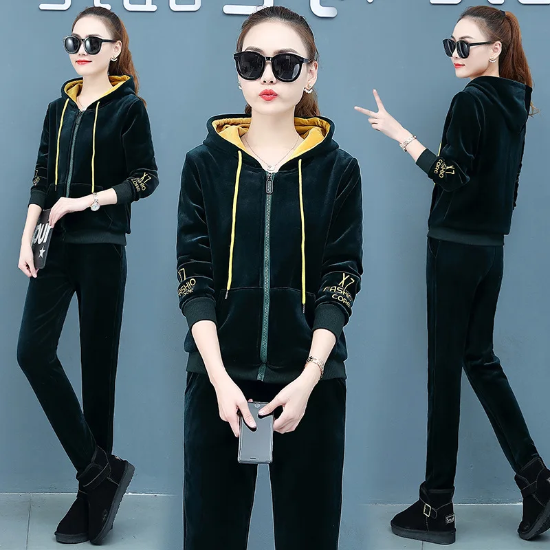 Winter Thick Velour Women Sport Suit Warm Zip Up Hoodie coat+pant Casual Jogger Running Workout Outfit Set Sportswear Tracksuit
Winter Thick Velour Women Sport Suit Warm Zip Up Hoodie coat+pant Casual Jogger Running Workout Outfit Set Sportswear Tracksuit