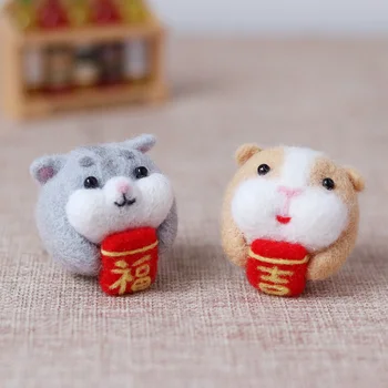 2020 Japan Hamster Wool Needle felting Kit No-finished package DIY Indoor Handmade Wool Doll Gift for Kids friends
2020 Japan Hamster Wool Needle felting Kit No-finished package DIY Indoor Handmade Wool Doll Gift for Kids friends