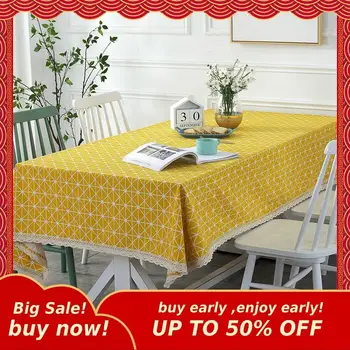 MIHE Lace Checkered Tablecloth Geometric Rectangle Table Cloth Home Kitchen Dinner Party Banquet Decor StripeTable Cover ZB05
MIHE Lace Checkered Tablecloth Geometric Rectangle Table Cloth Home Kitchen Dinner Party Banquet Decor StripeTable Cover ZB05