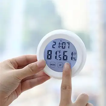 Electric Digital LED Alarm Clock Mute with Touch Screen Control Thermometer Hygrometer Mutifuncitonal Desktop Office Clock
Electric Digital LED Alarm Clock Mute with Touch Screen Control Thermometer Hygrometer Mutifuncitonal Desktop Office Clock