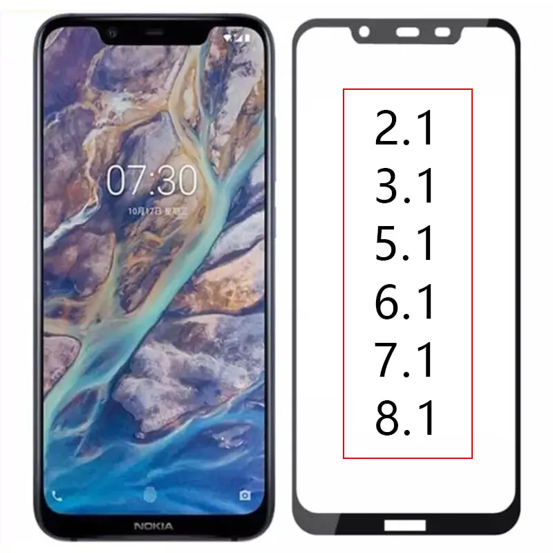 Protective Glass phone On For Nokia 2.1 3.1 5.1 6.1 7.1 8.1 Case Tempered Glass Nokia2.1 Full Cover Screen Protector Safety Film
Protective Glass phone On For Nokia 2.1 3.1 5.1 6.1 7.1 8.1 Case Tempered Glass Nokia2.1 Full Cover Screen Protector Safety Film