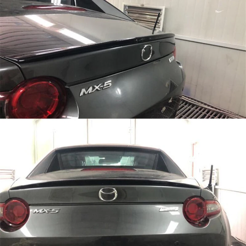 

For Soft Glue Spoiler Accessories Mazda MX-5 ND Car Trunk Boot Tail Wing Refit Body Kit MX5 2015-2021 Year