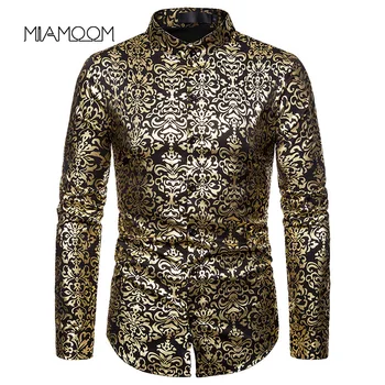 MIAMOOM Mens Shirts Casual Slim Fit Men's Fashion Henry Collar Design Gilt Printed Shirt Camisas Hombre
MIAMOOM Mens Shirts Casual Slim Fit Men's Fashion Henry Collar Design Gilt Printed Shirt Camisas Hombre