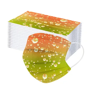 10/50pc Adult Disposable Mask Face Mask Gradient Water Drop Printed Breathable Protection Masks 3 Layers Ply Filter Earloop Mask
10/50pc Adult Disposable Mask Face Mask Gradient Water Drop Printed Breathable Protection Masks 3 Layers Ply Filter Earloop Mask
