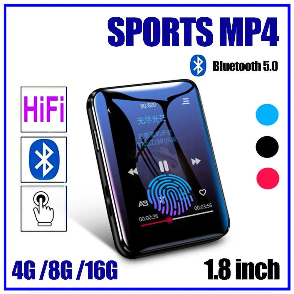 Bluetooth 5.0 Lossless MP3 Player 8GB 16GB HiFi Portable Audio Walkman With FM Radio for Ebook Voice Recorder MP4 Music Player
Bluetooth 5.0 Lossless MP3 Player 8GB 16GB HiFi Portable Audio Walkman With FM Radio for Ebook Voice Recorder MP4 Music Player