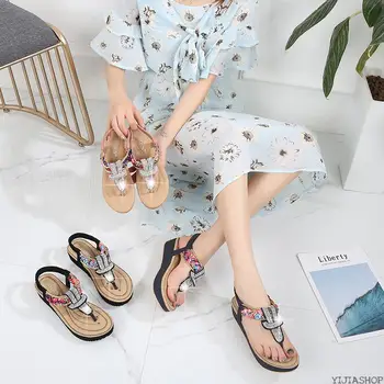 New Rhinestone ladies sandals summer women's shoes boho style ladies sandals fashion flip flops ladies casual sandals flat shoes
New Rhinestone ladies sandals summer women's shoes boho style ladies sandals fashion flip flops ladies casual sandals flat shoes
