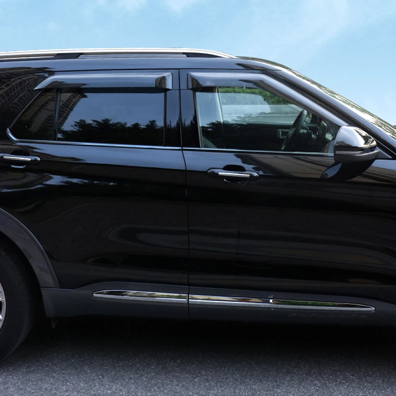 Rain shield Windows visor side wind window deflectors visor windshield on the windows accessories For Ford explorer 2013-2020
Rain shield Windows visor side wind window deflectors visor windshield on the windows accessories For Ford explorer 2013-2020
