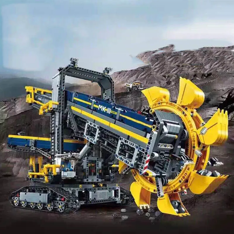 Lepining 20015 3929pcs Technic series bucket wheel excavator electric car Model city building blocks 42055 Bricks Toys Gift
Lepining 20015 3929pcs Technic series bucket wheel excavator electric car Model city building blocks 42055 Bricks Toys Gift