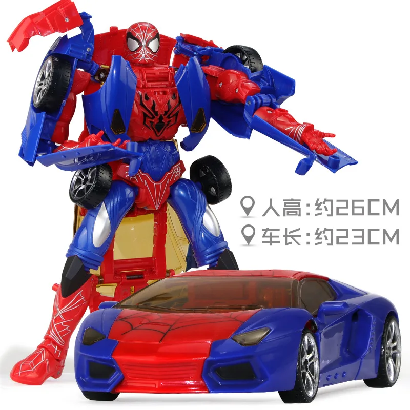 Children Transformation Toy Jingang Spider-Man Car Avenger Hero Union Robot Models Boy Gift
Children Transformation Toy Jingang Spider-Man Car Avenger Hero Union Robot Models Boy Gift
