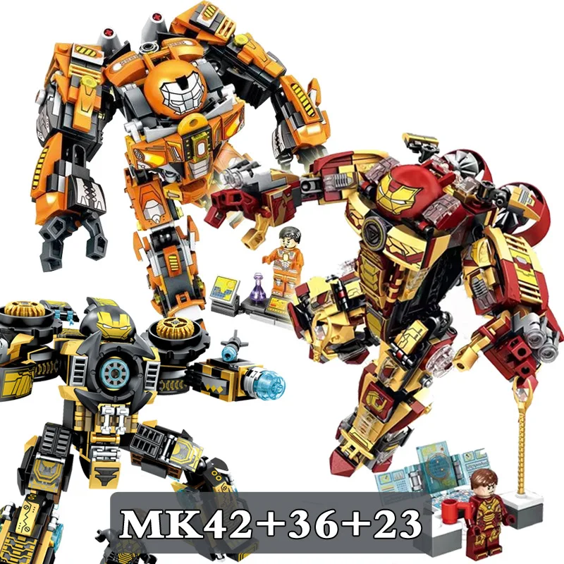 New Avengers Steel Mech MK42 Iron Man LegoINGlys Assembling Building Blocks Kit Toys Kids Gifts
New Avengers Steel Mech MK42 Iron Man LegoINGlys Assembling Building Blocks Kit Toys Kids Gifts