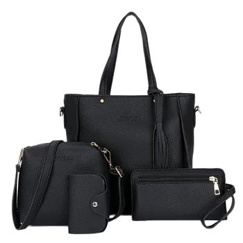 Women Bag 2020 Shoulder Bag 4 Pcs /1 Set Women Lady Fashion Handbag Tote Purse Messenger Satchel Set Womans Bags Brand Designers
Women Bag 2020 Shoulder Bag 4 Pcs /1 Set Women Lady Fashion Handbag Tote Purse Messenger Satchel Set Womans Bags Brand Designers