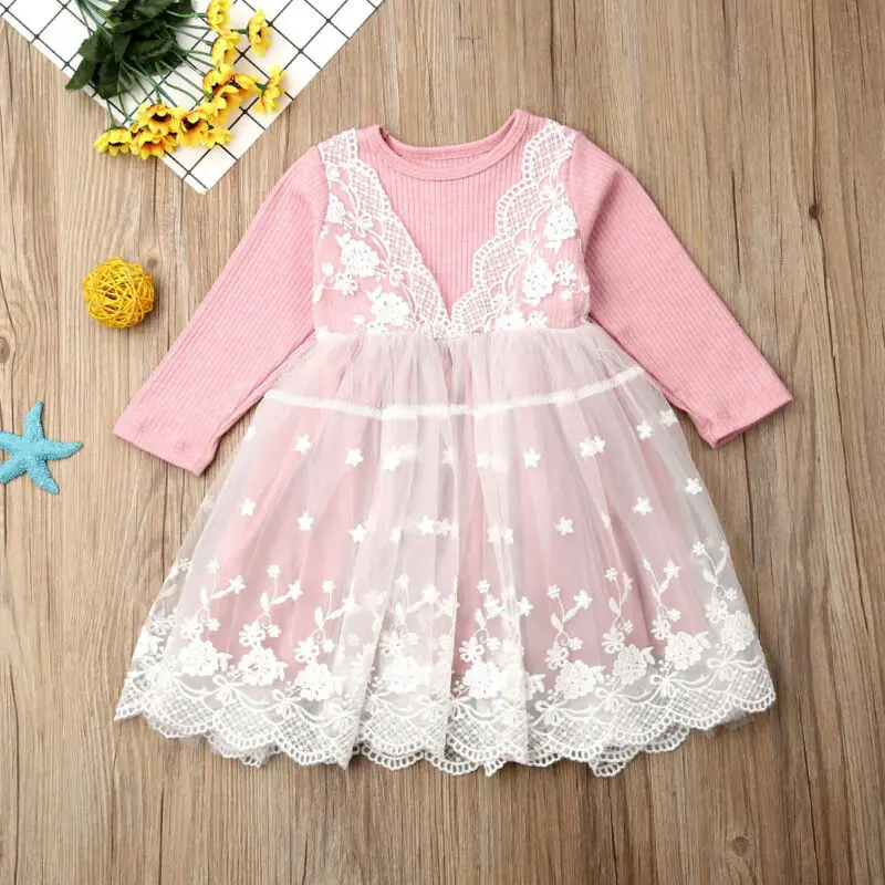 Платье принцессы для девочек детское вечернее платье одежда малышей с цветочным