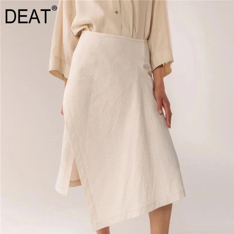 DEAT Solid Color High Waist A Wrap-around Irregular Loose Plus Woman Skirt Casual Personality Fashion 2019 Autumn New TV058
DEAT Solid Color High Waist A Wrap-around Irregular Loose Plus Woman Skirt Casual Personality Fashion 2019 Autumn New TV058