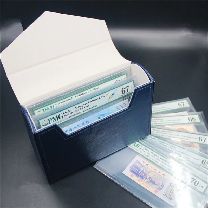 Hot New Collection Storage Box PMG Graded Banknotes Currency Holder Leather Case Boxes Paper Money Organizer Collector Gifts 4 C
Hot New Collection Storage Box PMG Graded Banknotes Currency Holder Leather Case Boxes Paper Money Organizer Collector Gifts 4 C