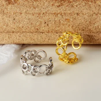 925 Sterling Silver Curve Cross Twisted Joint Rings For Women Minimalist Geometric Wide Surface Hollow Round Chunky Ring Jewelry
925 Sterling Silver Curve Cross Twisted Joint Rings For Women Minimalist Geometric Wide Surface Hollow Round Chunky Ring Jewelry