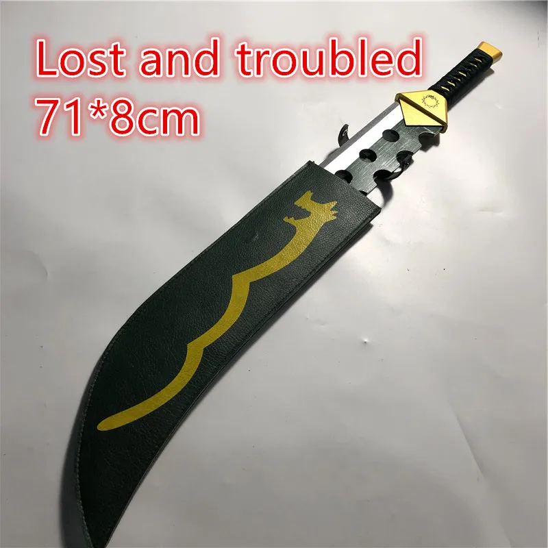 

71*8cm The Seven Deadly Sins sword Meliodas Knife Lost and troubled sword cosplay Prop weapon Props Knife