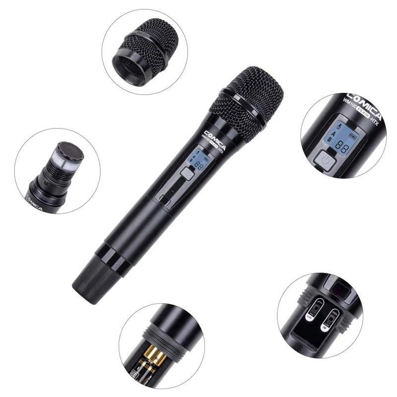 Comica CVM-WM100 PLUS HTX Professional Handheld microphone Transmitter for Comica CVM-WM100PLUS Wireless Lavalier microphone Sys
Comica CVM-WM100 PLUS HTX Professional Handheld microphone Transmitter for Comica CVM-WM100PLUS Wireless Lavalier microphone Sys