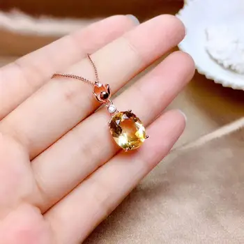 Natural Real Citrine necklace Natural real 925 sterling silver Citrine Pandant
Natural Real Citrine necklace Natural real 925 sterling silver Citrine Pandant