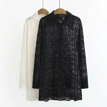 LXMSTH Plus Size Lace Blouse Women Spring Summer Sexy Hollow Out Button Up Long Sleeve Ladies Cardigan Blouse 4XL 3XL
LXMSTH Plus Size Lace Blouse Women Spring Summer Sexy Hollow Out Button Up Long Sleeve Ladies Cardigan Blouse 4XL 3XL