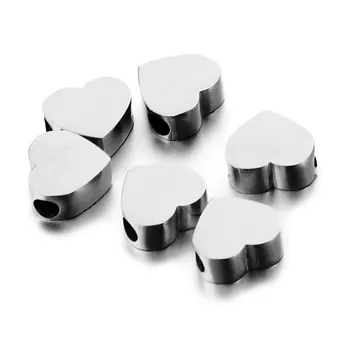 7*6mm DIY Drilled Beads Stainless Steel Slide Peach Heart Charm with Hole for Bracelet Steel/gold Color Accessories 20pcs
7*6mm DIY Drilled Beads Stainless Steel Slide Peach Heart Charm with Hole for Bracelet Steel/gold Color Accessories 20pcs