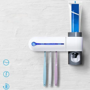 UV Light Ultraviolet Toothbrush Sterilizer Toothbrush Holder Automatic Toothpaste Squeezers Dispenser Bathroom Supplies
UV Light Ultraviolet Toothbrush Sterilizer Toothbrush Holder Automatic Toothpaste Squeezers Dispenser Bathroom Supplies