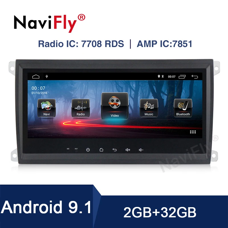 NaviFly new UI! 8.8 inch Autogps radio for Porsche Cayenne 2003-2010 Android 9.1 car multimedia player 2G+32G WIFI BT P+P RDS
NaviFly new UI! 8.8 inch Autogps radio for Porsche Cayenne 2003-2010 Android 9.1 car multimedia player 2G+32G WIFI BT P+P RDS