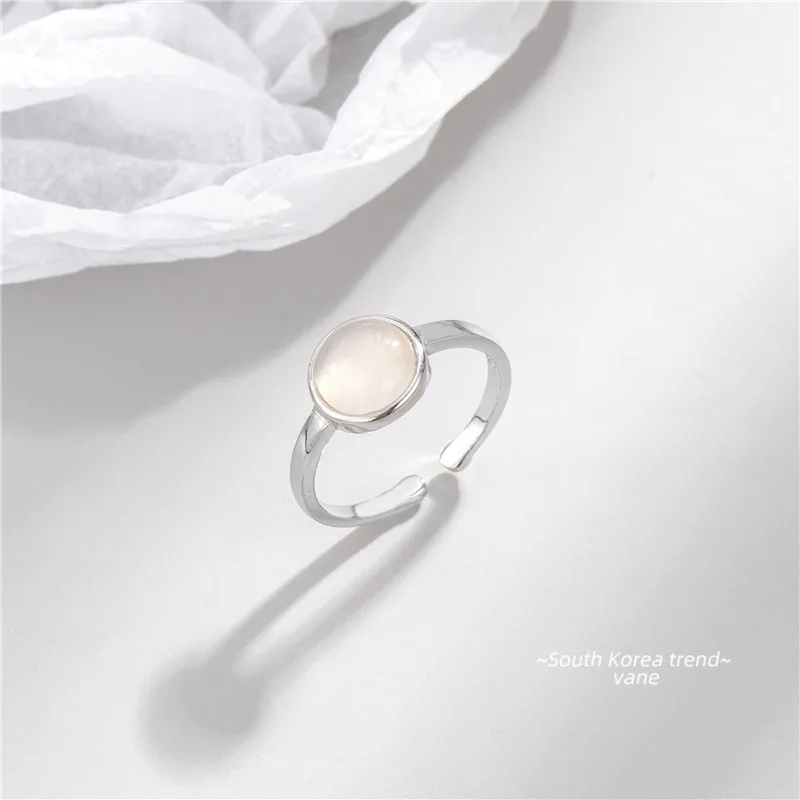 925 Sterling Silver Luxury Jewelry Rings for Women Round White Agate Ring Silver Rings Silver 925 Jewelry
925 Sterling Silver Luxury Jewelry Rings for Women Round White Agate Ring Silver Rings Silver 925 Jewelry