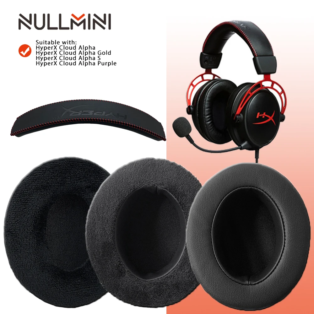 Сменные амбушюры NullMini для HyperX Cloud Core наушники с повязкой на голову утепленные кожаные бархатным рукавом