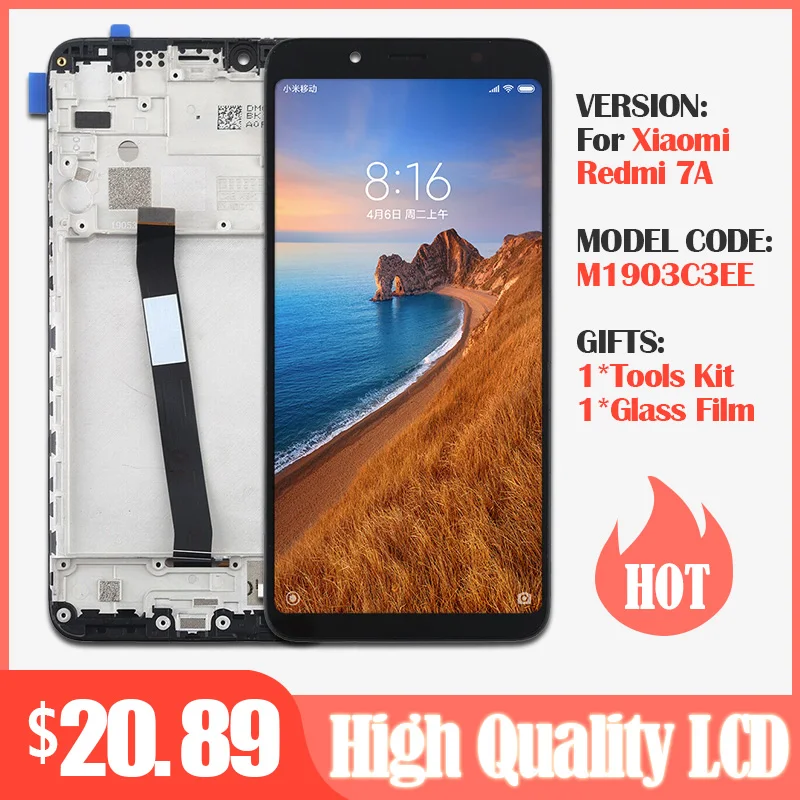 5.45''For Xiaomi Redmi 7A LCD Display +Touch Screen Digitizer LCD Glass Panel Replacement For Xiaomi Redmi 7A LCD Display Screen
5.45''For Xiaomi Redmi 7A LCD Display +Touch Screen Digitizer LCD Glass Panel Replacement For Xiaomi Redmi 7A LCD Display Screen
