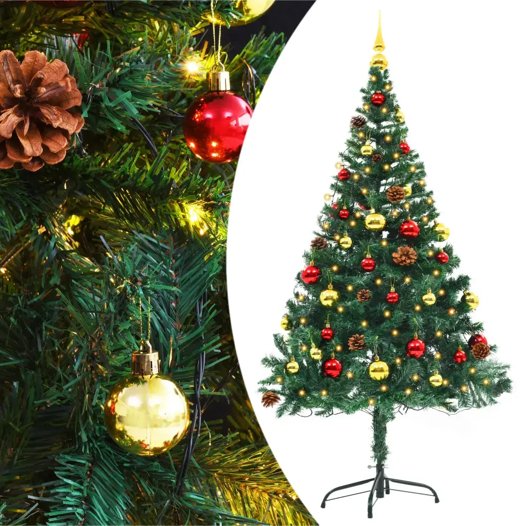 Faux Christmas Tree Decorated with Baubles and LEDs Green Artificial Christmas Tree Decorations Christmas Tree Decor
Faux Christmas Tree Decorated with Baubles and LEDs Green Artificial Christmas Tree Decorations Christmas Tree Decor
