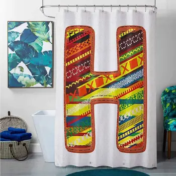 Shower Curtains Teal and Gray Letter N,Alphabet Your Name Kids Baby Shower with Prehistoric Symbol Figures School, Dark Coral
Shower Curtains Teal and Gray Letter N,Alphabet Your Name Kids Baby Shower with Prehistoric Symbol Figures School, Dark Coral