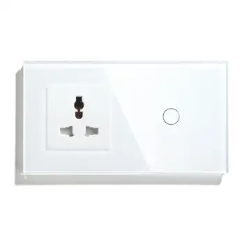 BSEED Touch Switch 1 Gang 2Gang 3Gang 1 Way 2 Way With Multi-Function Socket Black White Gold Crystal Glass Panel Switches
BSEED Touch Switch 1 Gang 2Gang 3Gang 1 Way 2 Way With Multi-Function Socket Black White Gold Crystal Glass Panel Switches