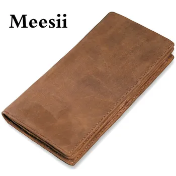 Meesii 2020 Brand Designer 100% Genuine Cow Leather Clutch Wallets Male Vintage Simple Design Card Holder Men with Coin Purse P
Meesii 2020 Brand Designer 100% Genuine Cow Leather Clutch Wallets Male Vintage Simple Design Card Holder Men with Coin Purse P