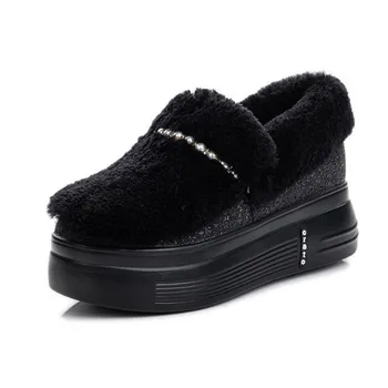 Winter women's shoes 7cm heighten warmth cotton shoes Flat Plus velvet snow shoes platform Short plush casual shoes black shoes
Winter women's shoes 7cm heighten warmth cotton shoes Flat Plus velvet snow shoes platform Short plush casual shoes black shoes