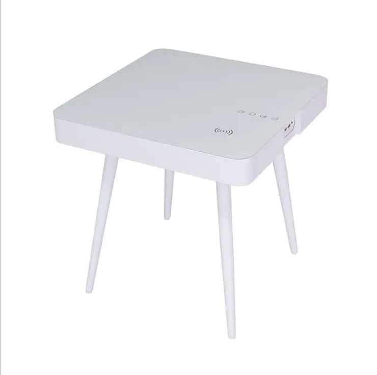 2020 Newest Creative Coffee Table Smart Music Desk Sofa Side Table Glass Corner Desk with Wireless Charger Bluetooth Speaker
2020 Newest Creative Coffee Table Smart Music Desk Sofa Side Table Glass Corner Desk with Wireless Charger Bluetooth Speaker