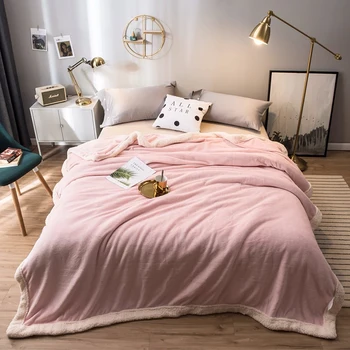 Thickened Flannel Blanket Winter Warm Soft Bedsheet Home Textile Solid for Sofa Bed Throws Home Decor Lamb Wool Sofa Blanket
Thickened Flannel Blanket Winter Warm Soft Bedsheet Home Textile Solid for Sofa Bed Throws Home Decor Lamb Wool Sofa Blanket