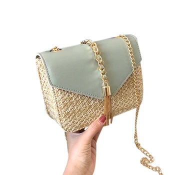 Fringed Chain Small Flap Bag For Women Straw Crossbody Bags Ladies Summer Messenger Shoulder Handbags And Purses
Fringed Chain Small Flap Bag For Women Straw Crossbody Bags Ladies Summer Messenger Shoulder Handbags And Purses