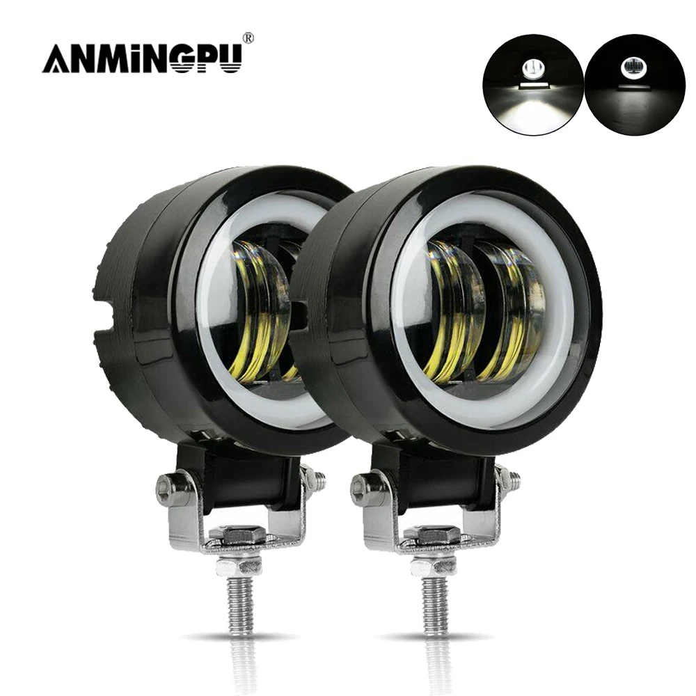 ANMINGPU 2x 3inch 20W Round LED Fog Light Off Road ATV Spotlight LED Work Light for Truck SUV 4x4 Car Driving Fog Lamp 12V 24V
ANMINGPU 2x 3inch 20W Round LED Fog Light Off Road ATV Spotlight LED Work Light for Truck SUV 4x4 Car Driving Fog Lamp 12V 24V