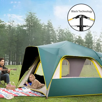 3-4 Person Outdoor Automatic Tents Waterproof 5-8 Person Camping Hiking Tent Large Family Tent Portable Anti-UV Tent KEOGHS
3-4 Person Outdoor Automatic Tents Waterproof 5-8 Person Camping Hiking Tent Large Family Tent Portable Anti-UV Tent KEOGHS