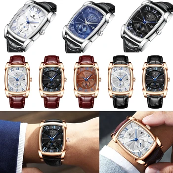 Business Men Watch Casual Leather Quartz Wrist Watch Rectangle Date Wristwatches Fashion Dress Watches For Men
Business Men Watch Casual Leather Quartz Wrist Watch Rectangle Date Wristwatches Fashion Dress Watches For Men