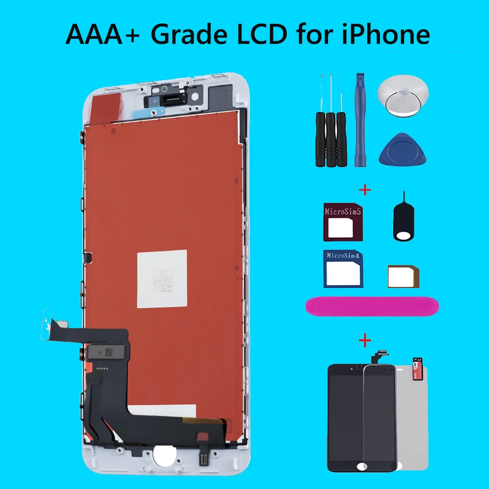 LCD For iPhone 6 6s 7 Plus Display Touch Screen digitizer for iPhone 5 8 plus X Oled Screen module No dead pixel ips pantalla
LCD For iPhone 6 6s 7 Plus Display Touch Screen digitizer for iPhone 5 8 plus X Oled Screen module No dead pixel ips pantalla