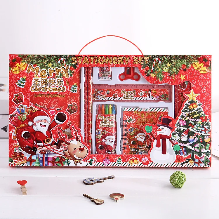 Kawaii Mini Christmas Notebook Pencil Crayons Eraser Set Lovely Notepads Stationery Gift for Kids School Supplies Writing Tool 
Kawaii Mini Christmas Notebook Pencil Crayons Eraser Set Lovely Notepads Stationery Gift for Kids School Supplies Writing Tool